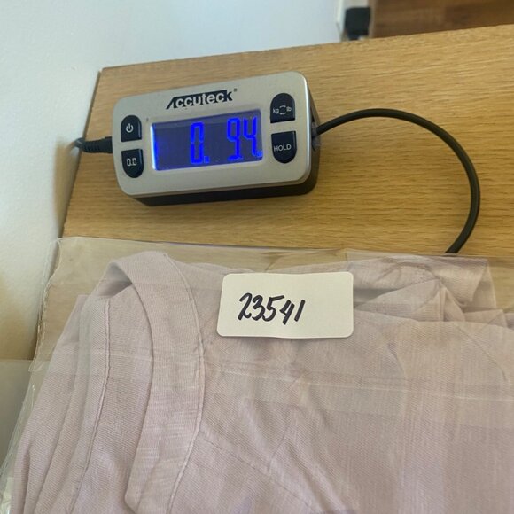 J Jill Top Womens Medium Purple Slub Stretch 3/4 Sleeve Tiered V Neck Pullover - Picture 10 of 10